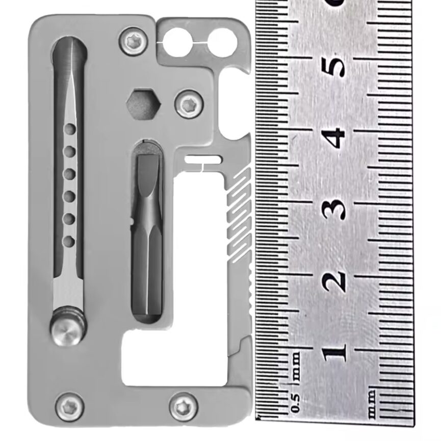 Titanium EDC Multitool and Screwdriver + Wrench