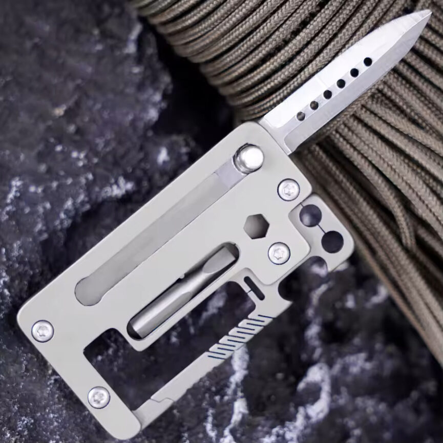 Titanium EDC Multitool and Screwdriver + Wrench