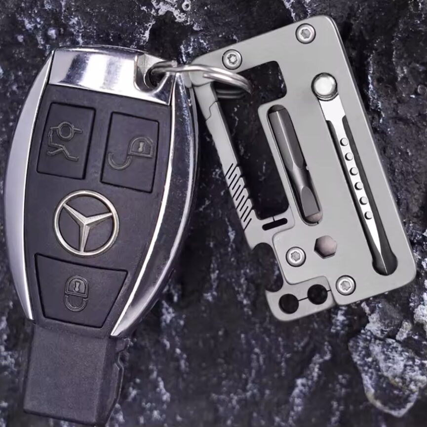 Titanium EDC Multitool and Screwdriver + Wrench
