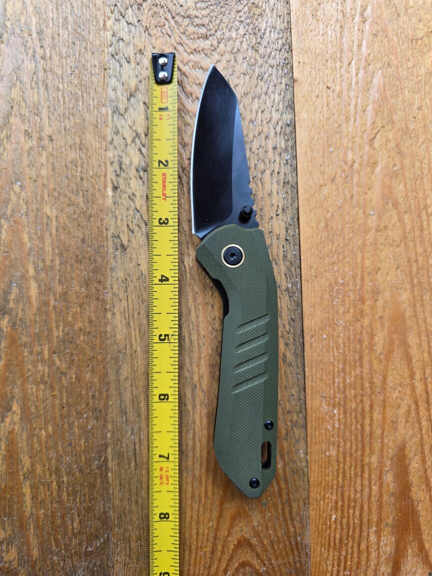 Folding Knife with Hard Blade and Lightweight Garolith Handle