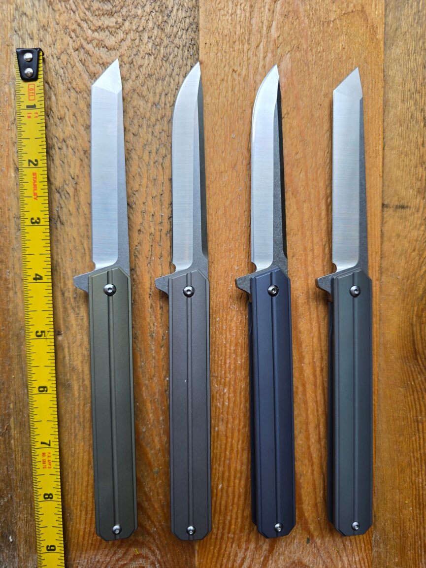 Folding SlimEdge Knife with Titanium Handle and D2 Blade