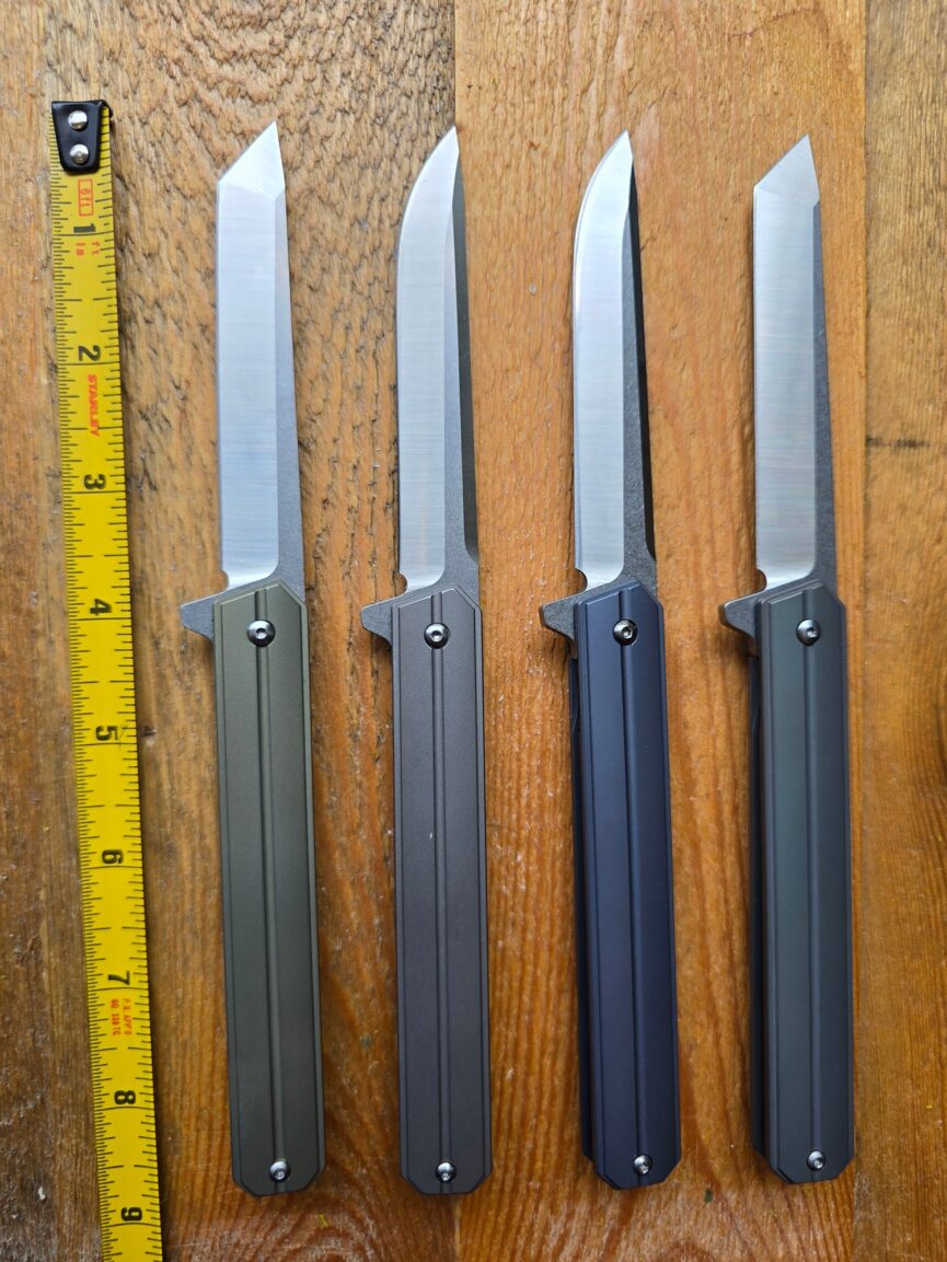 Folding SlimEdge Knife with Titanium Handle and D2 Blade
