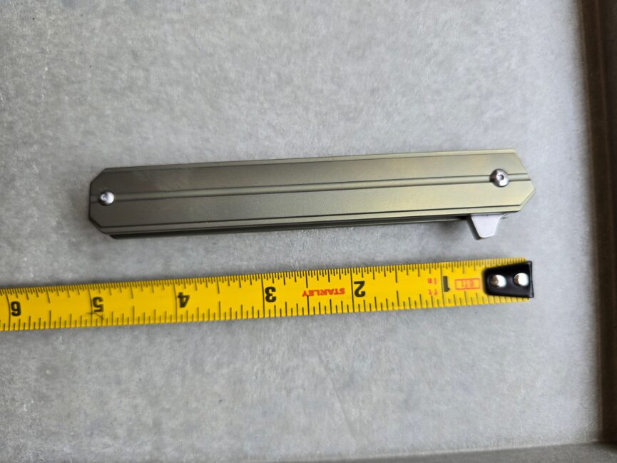 Folding SlimEdge Knife with Titanium Handle and D2 Blade