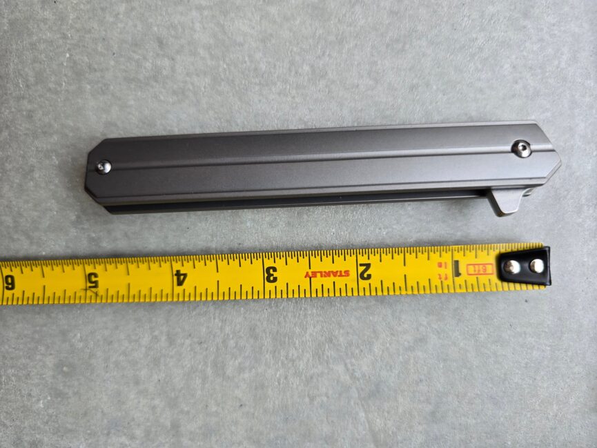 Folding SlimEdge Knife with Titanium Handle and D2 Blade