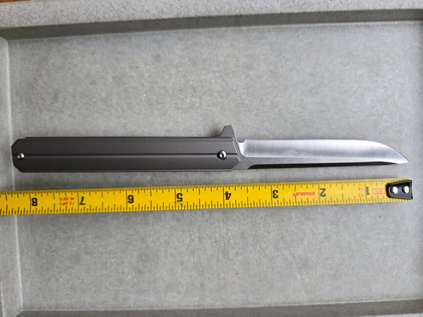 Folding SlimEdge Knife with Titanium Handle and D2 Blade
