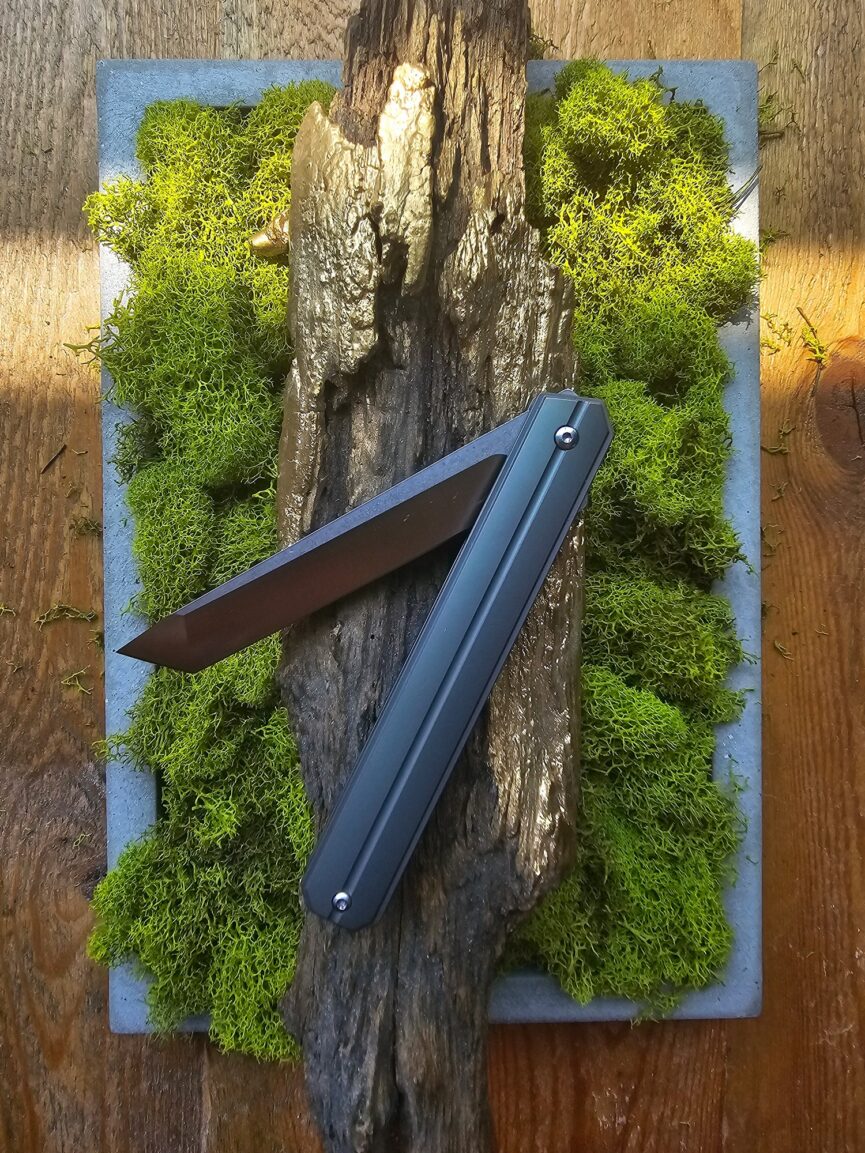 Folding SlimEdge Knife with Titanium Handle and D2 Blade