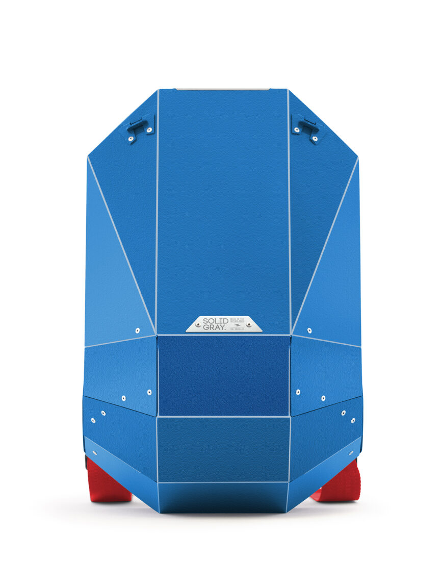 Polymer Hard Shell Blue Backpack