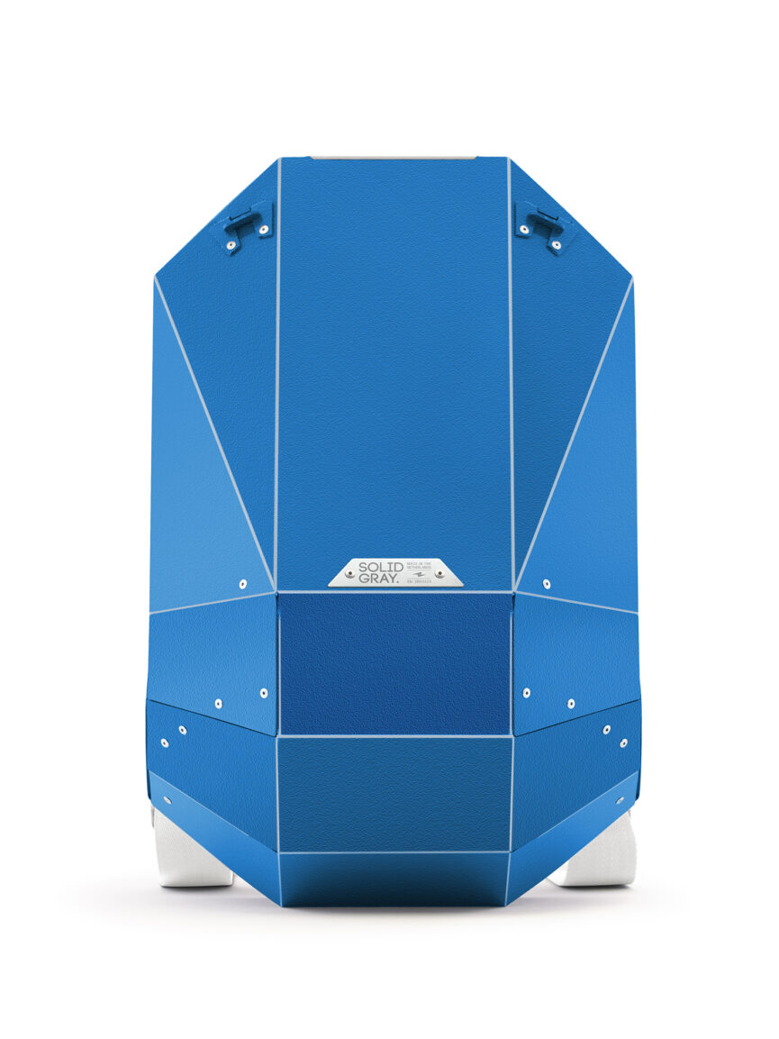 Polymer Hard Shell Blue Backpack