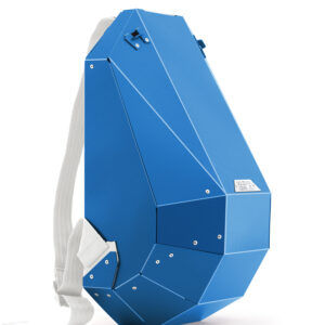 Polymer Hard Shell Blue Backpack