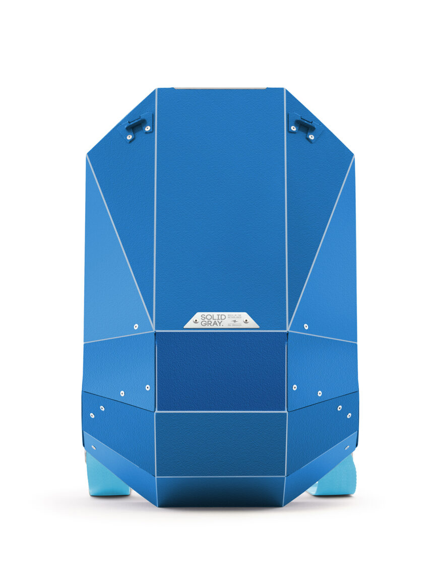 Polymer Hard Shell Blue Backpack