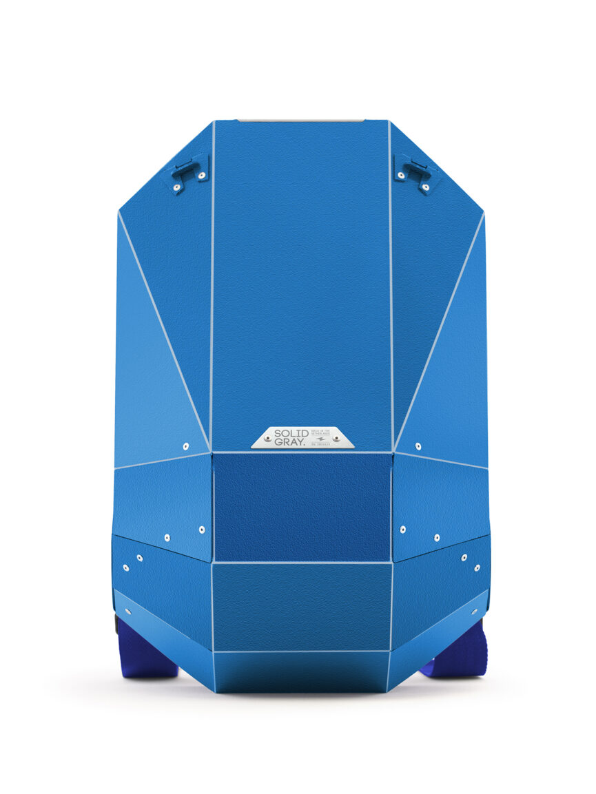 Polymer Hard Shell Blue Backpack