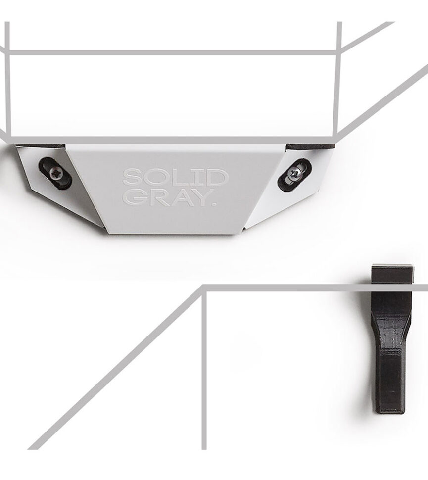 Wall Mount for Solid Gray Backpacks