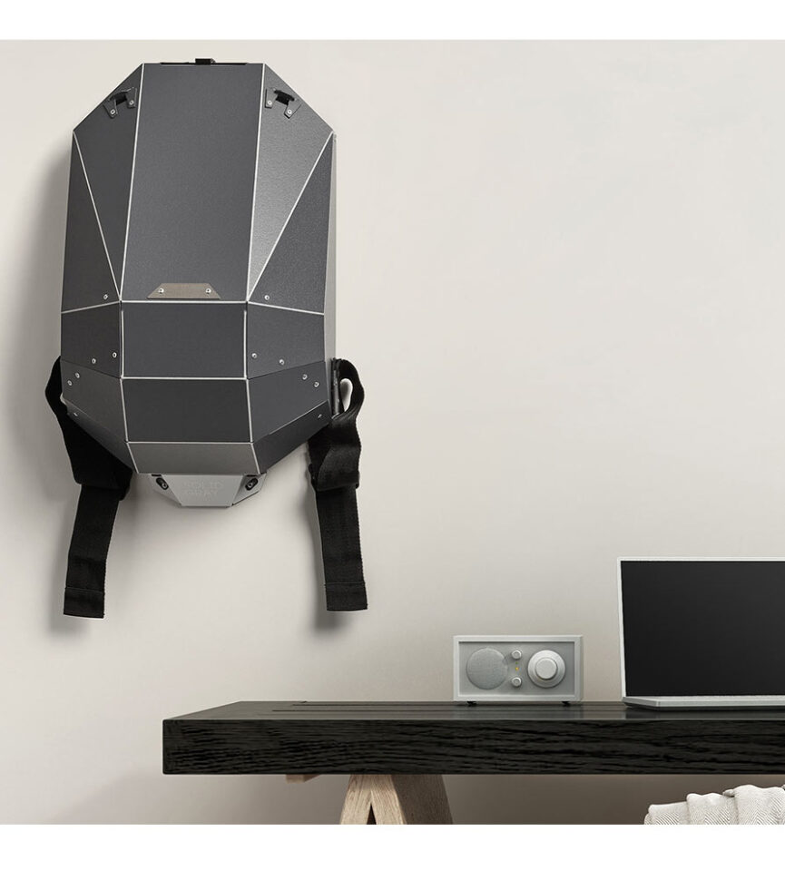 Wall Mount for Solid Gray Backpacks