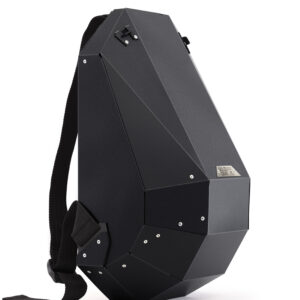 Polymer Hard Shell Black Backpack