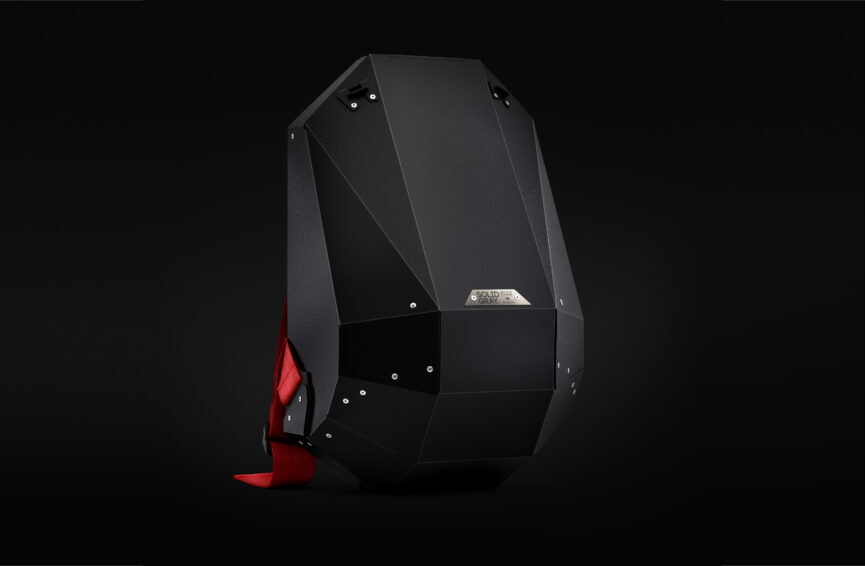 Polymer Hard Shell Black Backpack
